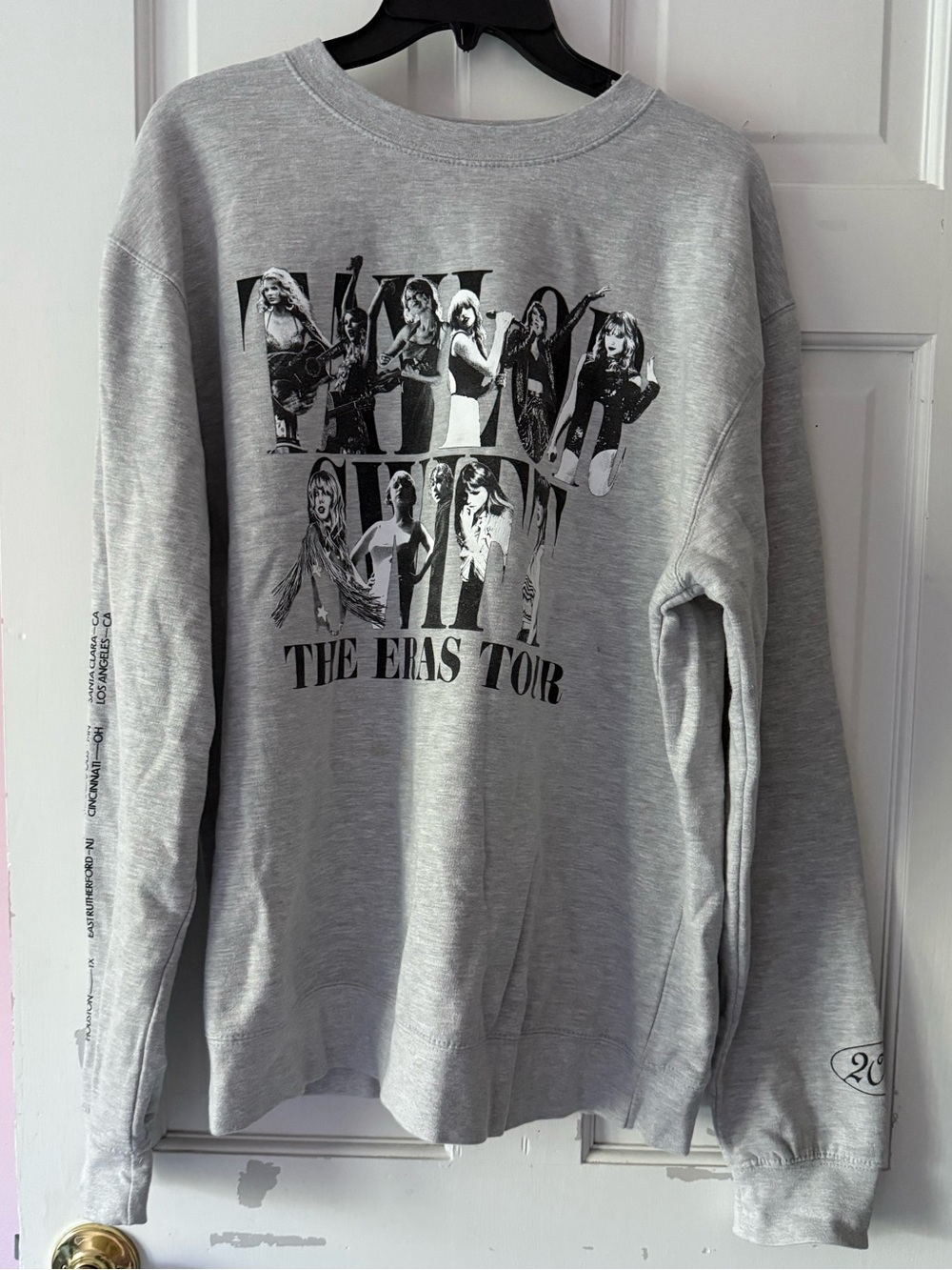 Taylor Swift The Eras Tour Gray Crewneck